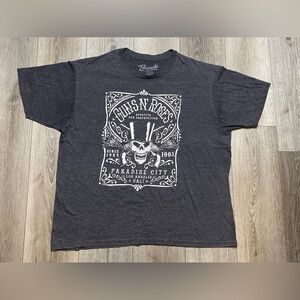 Bravado Womens Guns N Roses Graphic T-Shirt 2XL Paradise City Los Angeles Cali
